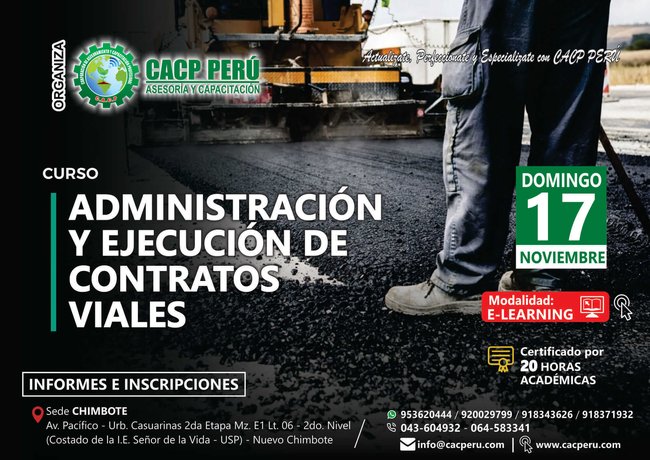 Administración Y Ejecución De Contratos Viales. 2019 - 2