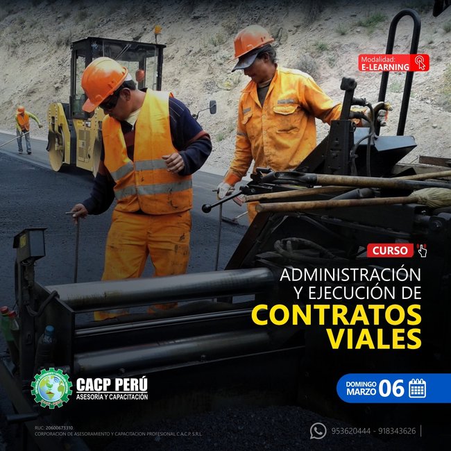 Administración Y Ejecución De Contratos Viales. 2022 - 1 - E-Learning