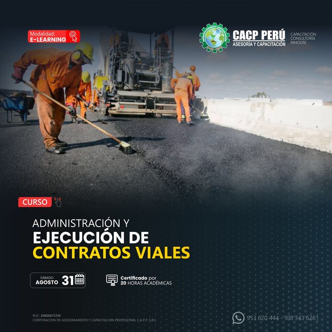Administración Y Ejecución De Contratos Viales 2024 - 2 E-Learning