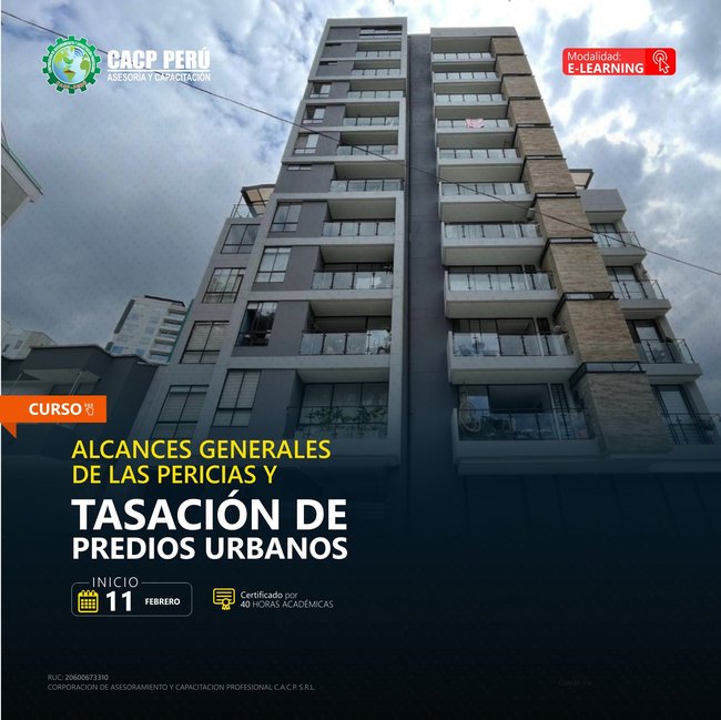 Alcances Generales De Las Pericias Y Tasación De Predios Urbanos 2023 - 1 -E-Learning