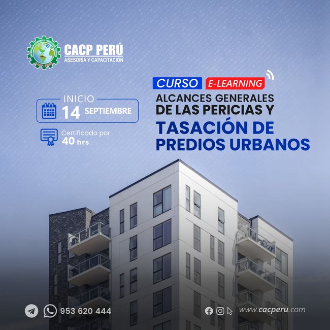 Alcances Generales De Las Pericias Y Tasación De Predios Urbanos. 2025-2 E