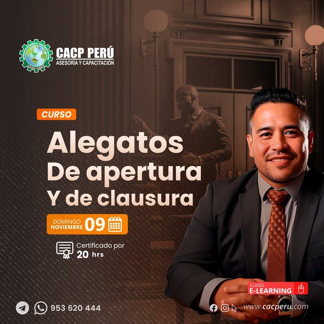 Alegatos de apertura y de clausura. 2025-2 E