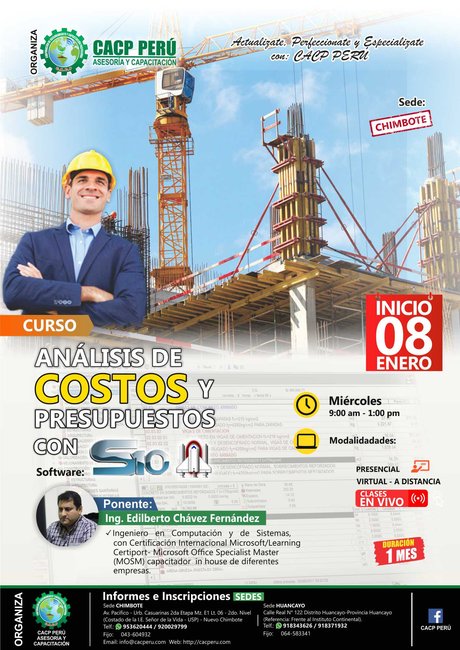 Análisis De Costos Y Presupuestos Con S10(V.2005). 2020 - 1 - Chimbote