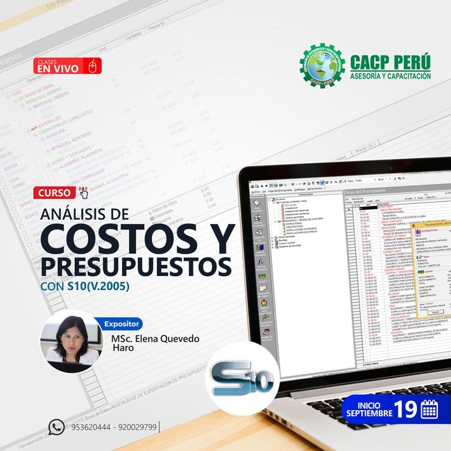 Análisis De Costos Y Presupuestos Con S10(V.2005). 2021 - 2