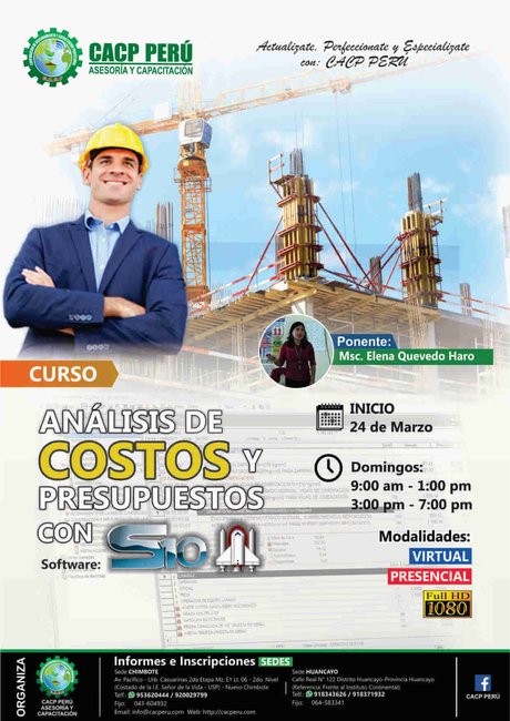 Análisis De Costos Y Presupuestos Con Software S10(V2005.). 2018 - 2
