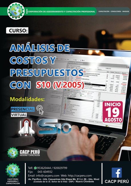Análisis De Costos Y Presupuestos Con S10 (V2005.) 2018 - I