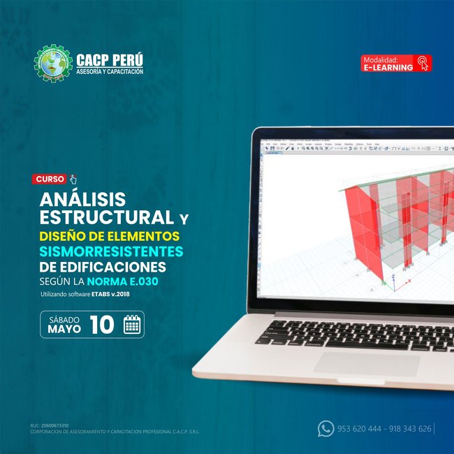 Análisis Estructural Y Diseño De Elementos Sismorresistentes De Edificaciones Según La Norma E.030. 2025 - 1 E-Learning