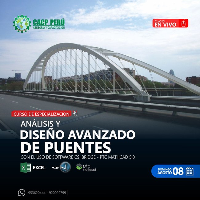 Análisis Y Diseño Avanzado De Puentes Con El Uso De Sotfware Csi Bridge - Ptc Mathcad 5.0. 2021 - 1