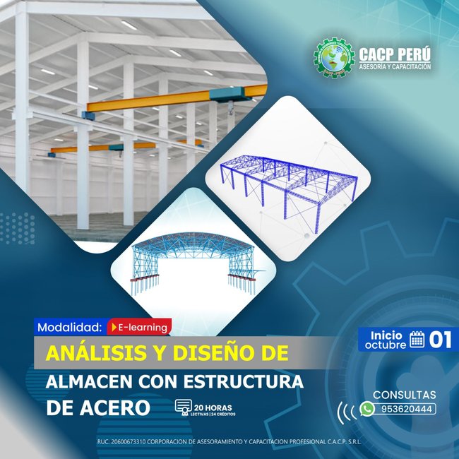 Análisis Y Diseño De Almacén Con Estructura De Acero 2023 - 2 E-Learning