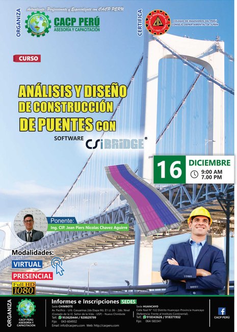 Análisis Y Diseño De Construcción De Puentes Con Csi Bridge. 2018 - 2