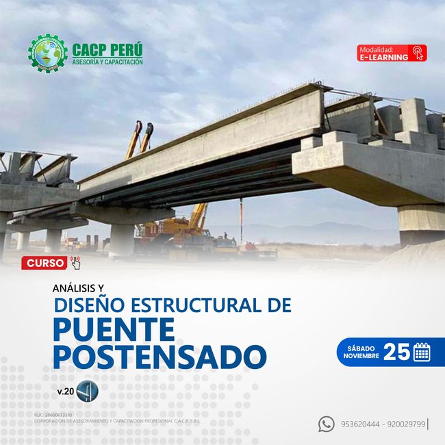 Análisis Y Diseño Estructural De Puente Postensado 2023 - 2 E-Learning