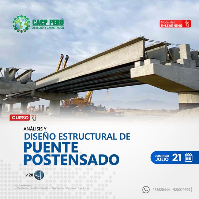 Análisis Y Diseño Estructural De Puente Postensado 2024 - 2 E-Learning