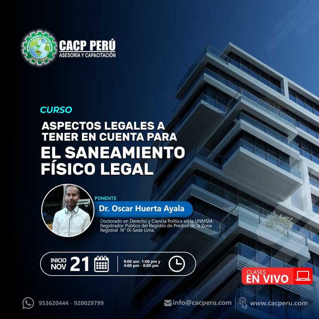 Aspectos Legales A Tener En Cuenta Para El Saneamiento Físico Legal. 2020 - 2