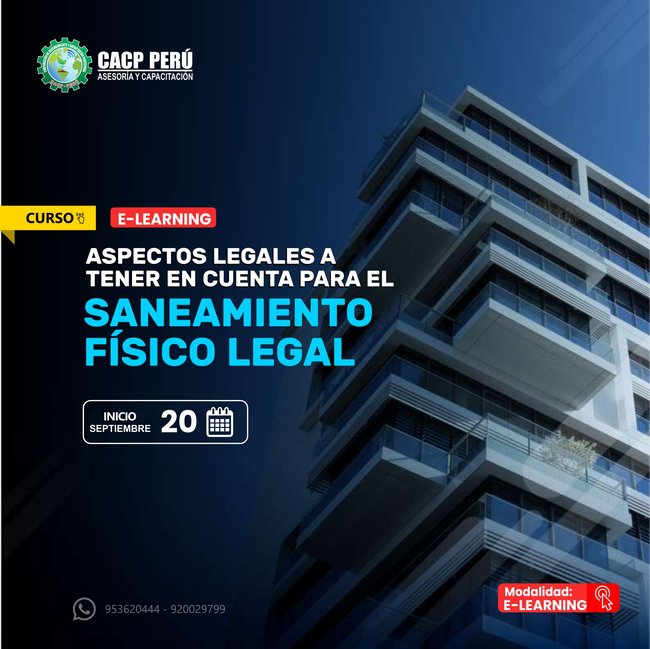 Aspectos Legales A Tener En Cuenta Para El Saneamiento Físico Legal. 2025-2 E