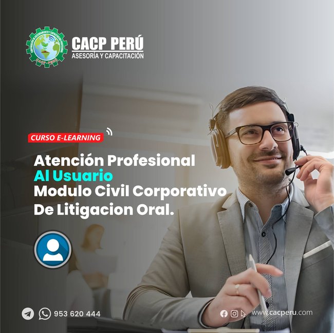 Atención Profesional Al Usuario Modulo Civil Corporativo De Litigacion Oral. 2024 - 1 - E-Leanring