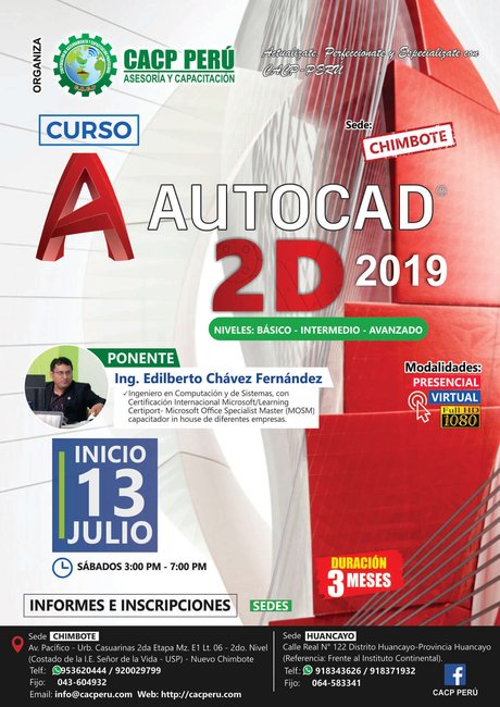 Autocad 2D 2019 - 2019 - 1 - Chimbote