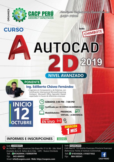 Autocad 2D 2019 - Nivel Avanzado - 2019 - 1 - Chimbote
