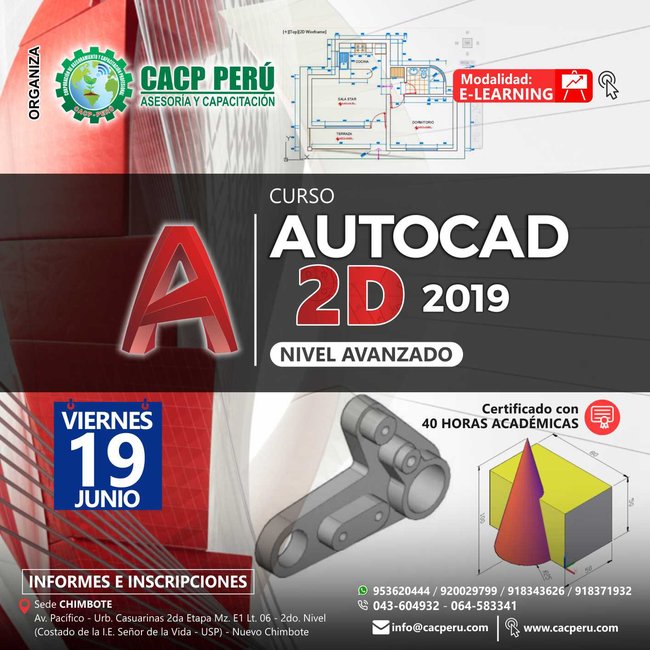 Autocad 2D 2019 - Nivel Avanzado. 2020 - 1
