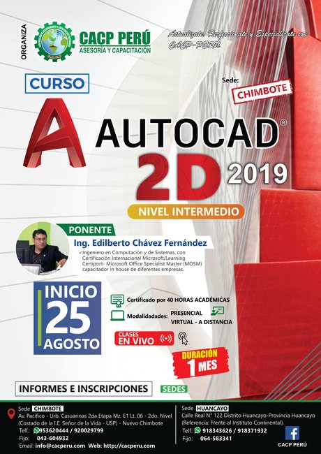Autocad 2D 2019 - Nivel Intermedio - 2019 - 1 - Chimbote
