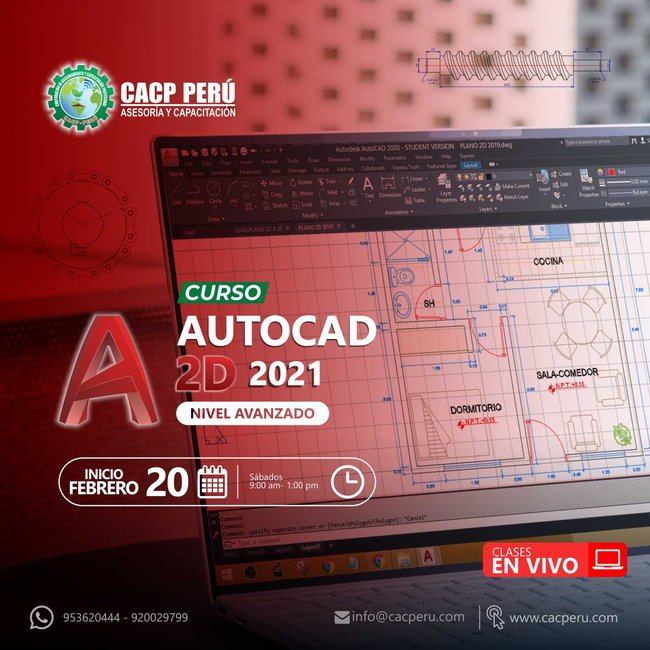 Autocad 2D 2021 Nivel Avanzado- 2020 - 2