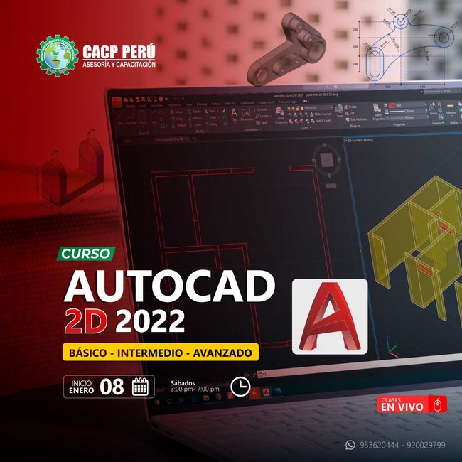 Autocad 2D 2022 - Niveles Básico, Intermedio Y Avanzado. 2022 - 1