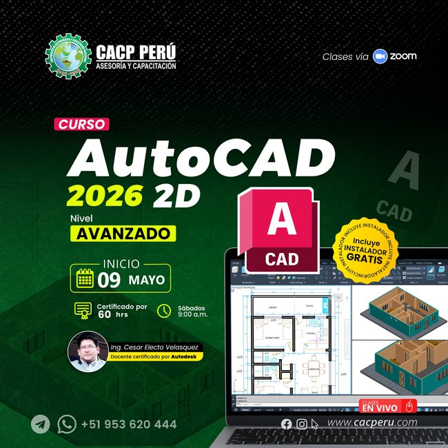 AutoCAD 2d 2026 - Nivel Avanzado. 2026-1 O