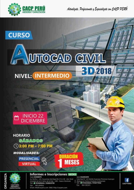 Autocad Civil 3D 2018. Nivel Intermedio. 2018 - 2