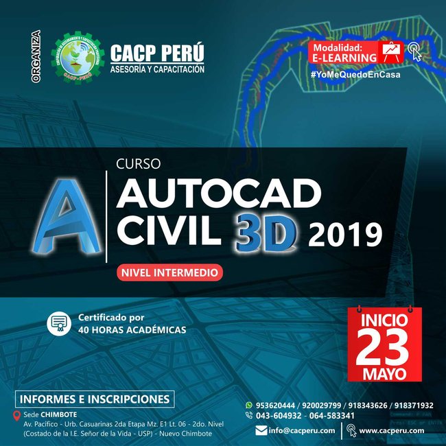 Autocad Civil 3D 2019 - Nivel Intermedio. 2020 - 1 - Virtual