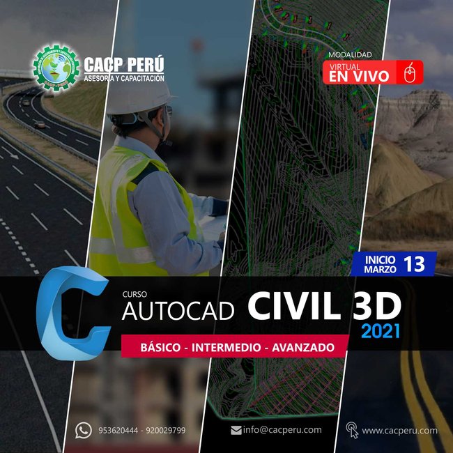 Autocad Civil 3D 2021 - Niveles Básico Intermedio Y Avanzado. 2021 - 1