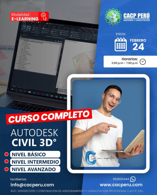 Autodesk Civil 3D 2024 Completo 2024 - 1 E-Learning