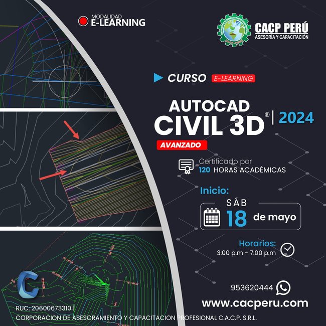 Autodesk Civil 3D 2024 - Nivel Avanzado 2024 - 1 E-Learning