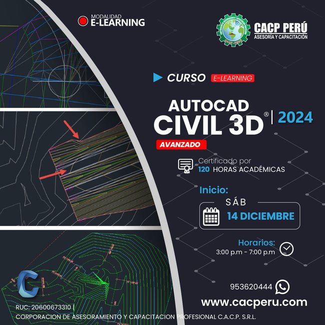 Autodesk Civil 3D 2024 - Nivel Avanzado 2024 - 2 E-Learning