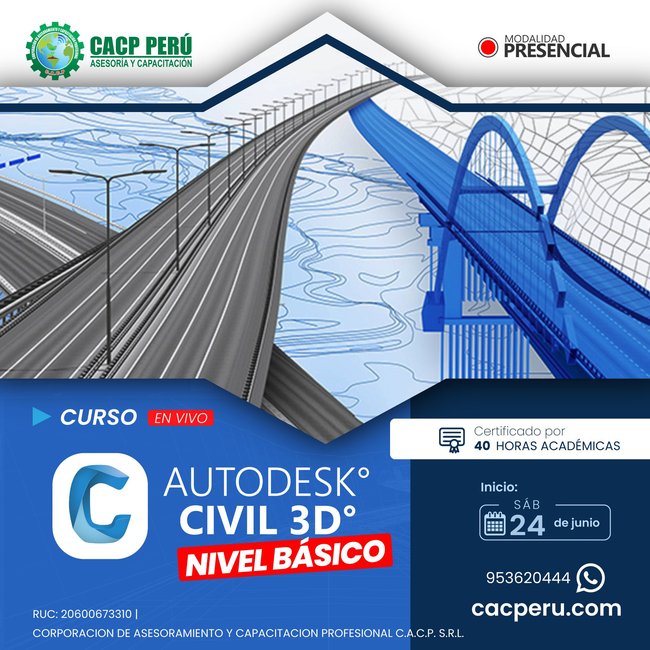 Autodesk Civil 3D 2024 Nivel Básico 2023 - 1