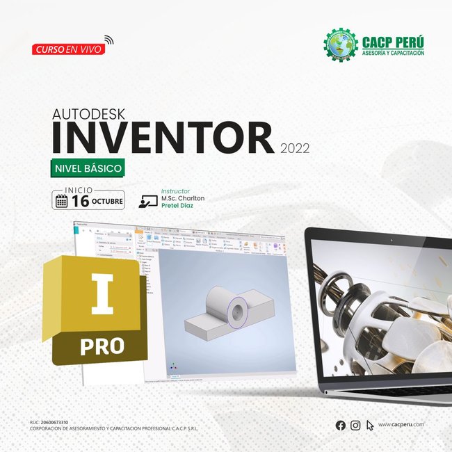 Autodesk Inventor V.22 - Nivel Básico. 2022 - 2