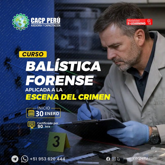 Balística forense aplicada a la escena del crimen. 2026-1 E