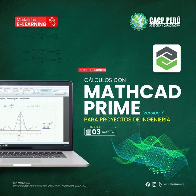 Cálculos Con Mathcad Prime Para Proyectos De Ingeniería 2024 - 2 E-Learning