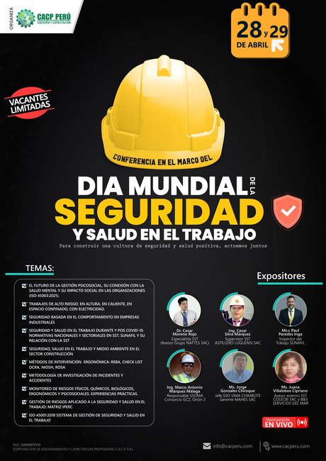 Conferencia En El Marco Del Día Mundial De La Seguridad Y Salud En El Trabajo. 2022 - 1