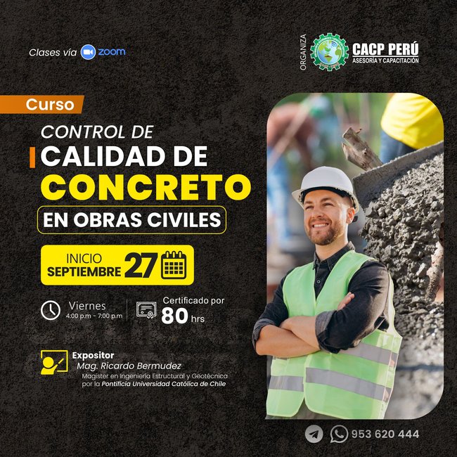 Control De Calidad Del Concreto En Obras Civiles 2024 - 2