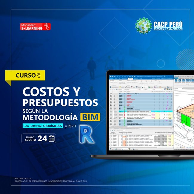 Costos Y Presupuestos Según La Metodología Bim 2024 - 2 E-Learning