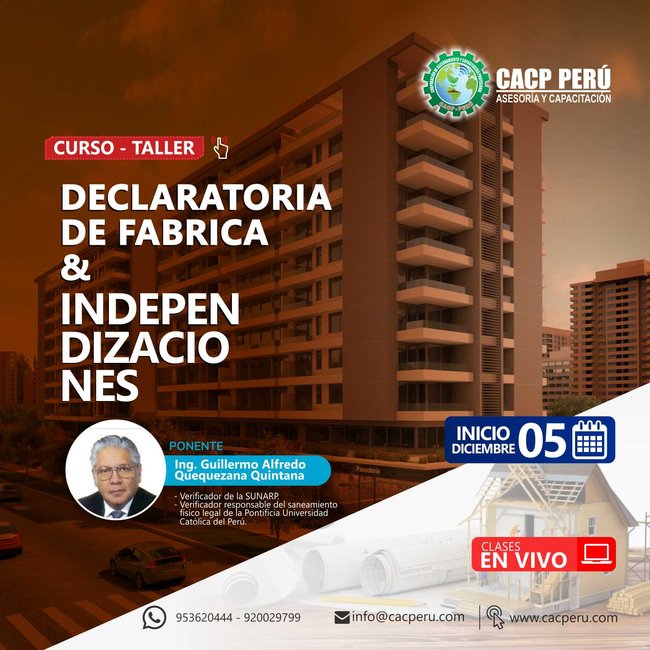 Declaratoria De Fábrica E Independizaciones. 2020 - 2