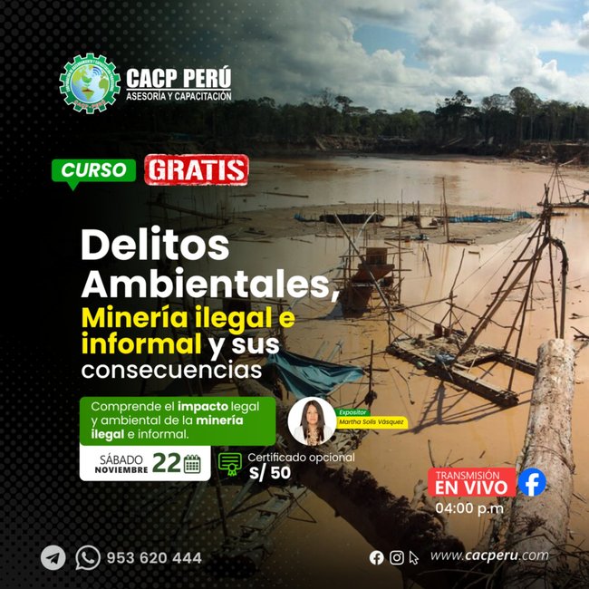 Delitos ambientales, minería ilegal e informal y sus consecuencias. 2025-2 O
