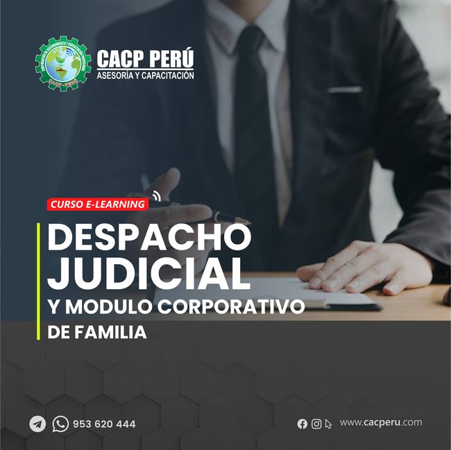 Despacho Judicial Y Modulo Corporativo De Familia. 2024 - 1 - E-Leanring