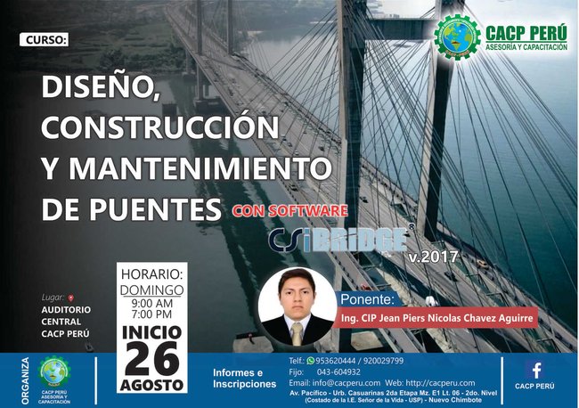Diseño, Construcción Y Mantenimiento De Puentes 2018 - 1