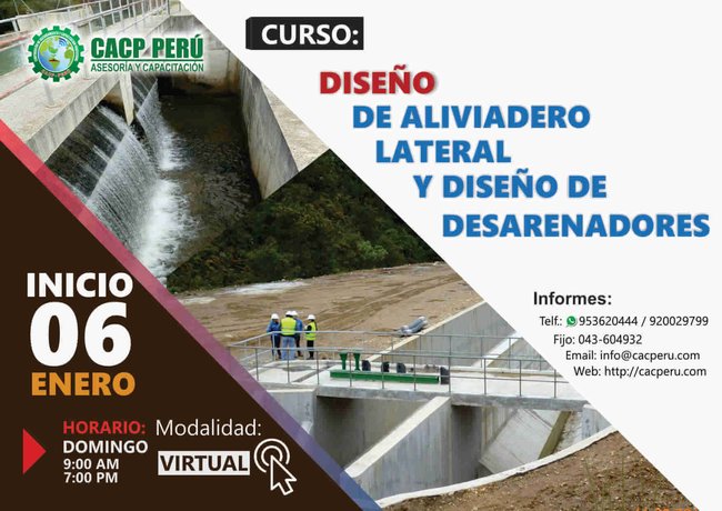 Diseño De Aliviadero Lateral Y Diseño De Desarenadores 2018 - 2