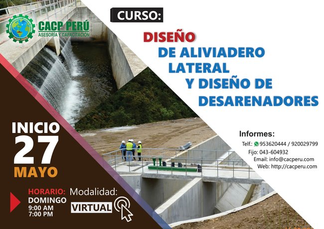 Diseño De Aliviadero Lateral Y Diseño De Desarenadores 2018 - I
