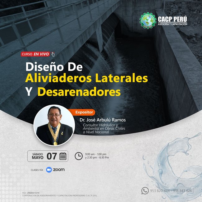Diseño De Aliviaderos Laterales Y Diseño De Desarenadores. 2022 - 1