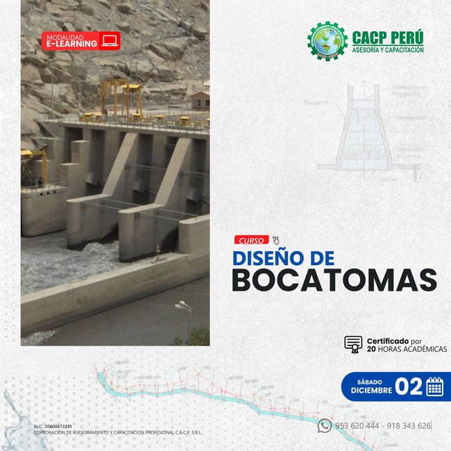 Diseño De Bocatomas 2023 - 2 E-Learning