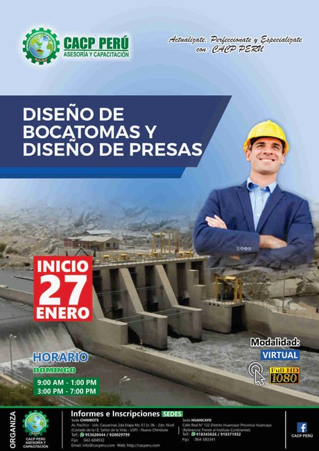 Diseño De Bocatomas Y Diseño De Presas. 2018 - 2