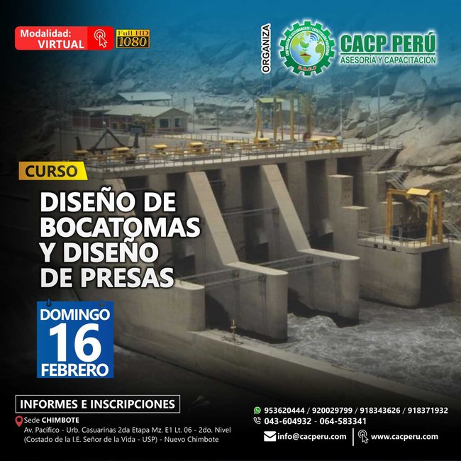 Diseño De Bocatomas Y Diseño De Presas. 2019 - 2