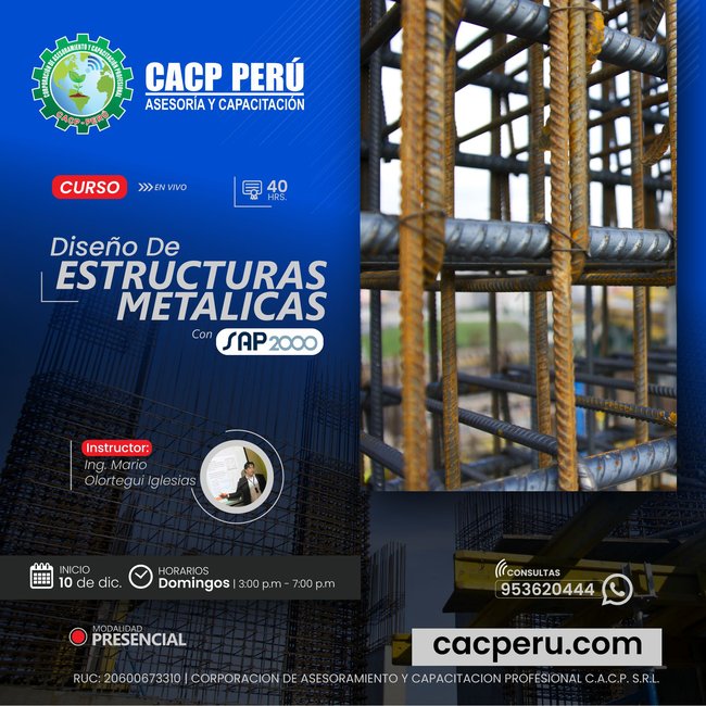 Diseño De Estructuras Metalicas Con Sap 2000 2023 - 2